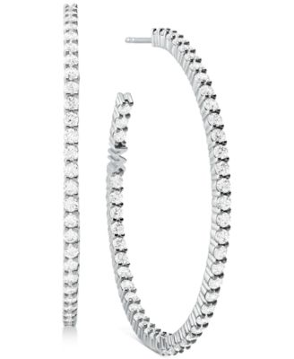 michael kors diamond hoop earrings