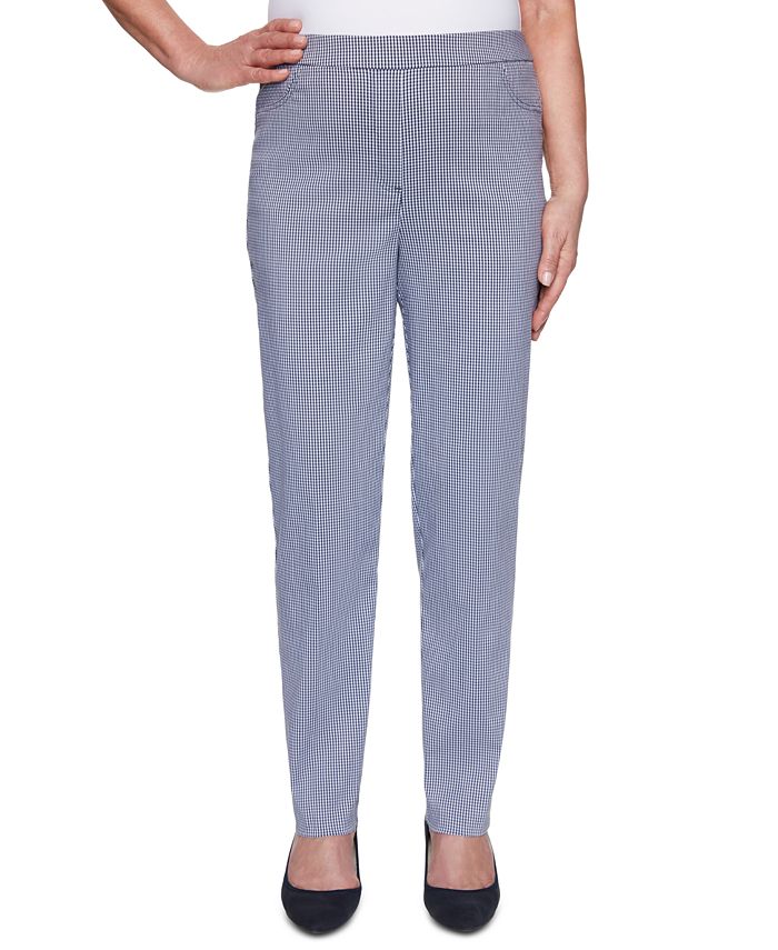 Alfred Dunner Easy Street Super-Stretch Pull-On Pants - Macy's
