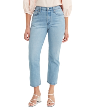 image of Levi-s 501 Cropped Straight-Leg Jeans