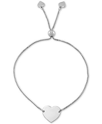 Giani Bernini - Polished Heart Bolo Bracelet in Sterling Silver