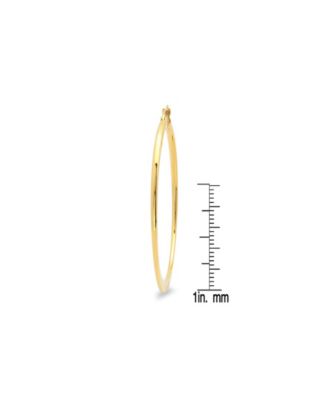 18K Gold Plated Stainless Steel Hoop Earrings