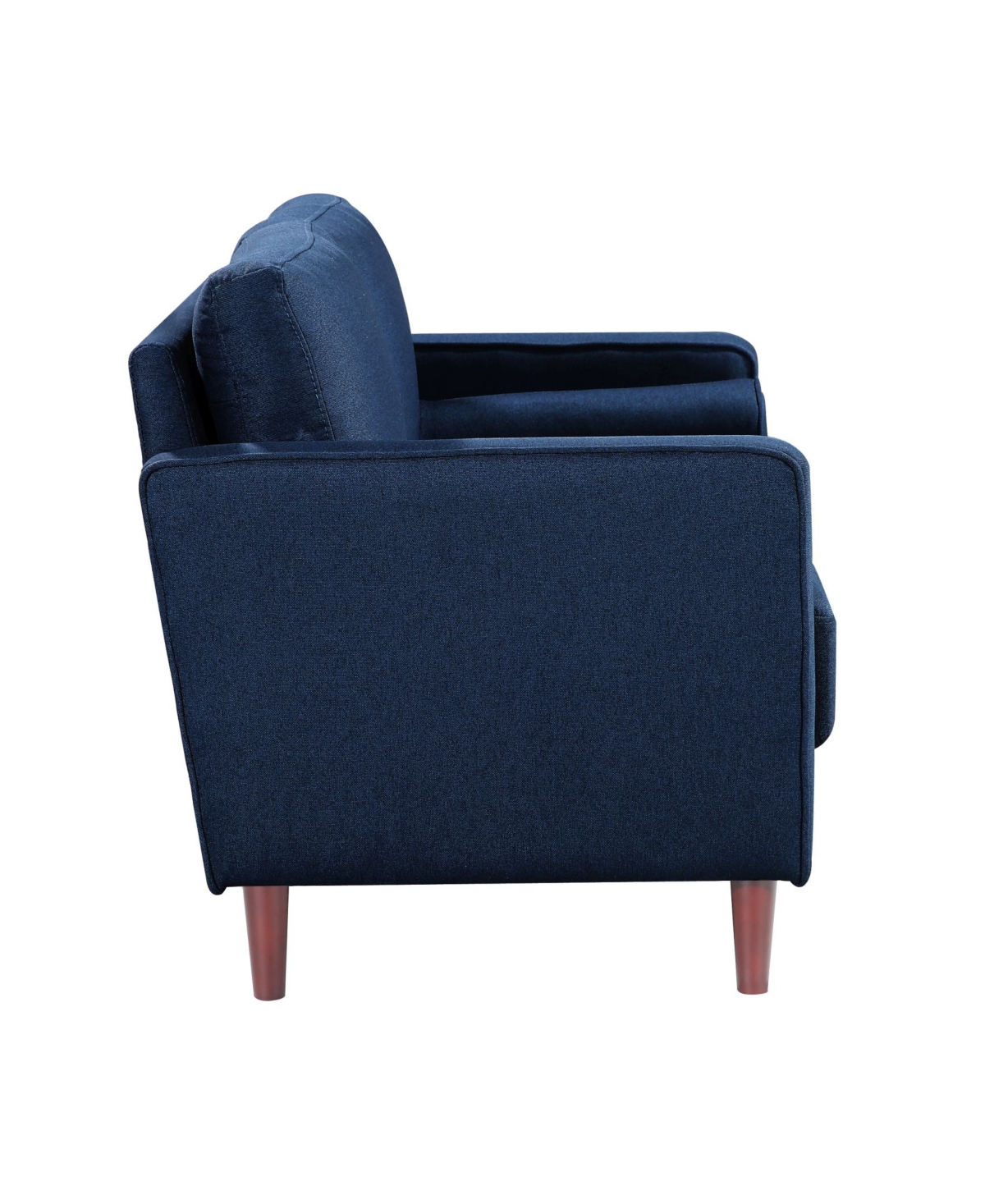 Lillith Modern Loveseat With Upholstered Fabric and Wooden Frame