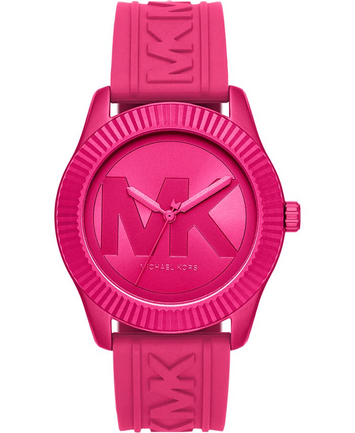 Michael kors pink silicone watch store