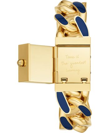 Tory Burch - Women's Tilda Blue & Gold-Tone Stainless Steel Bracelet Watch 22mm