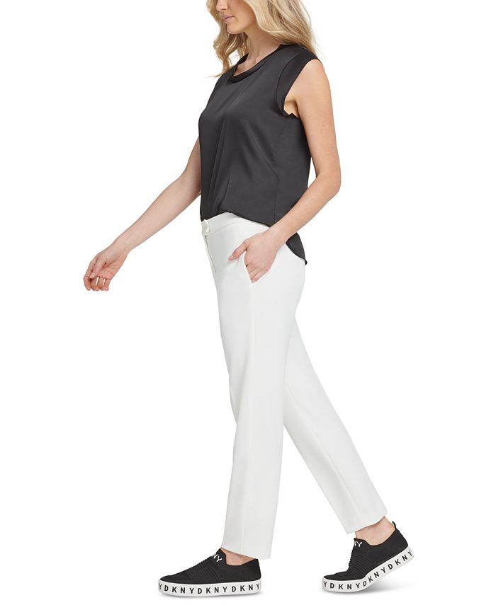 dkny foundation slim ankle pants
