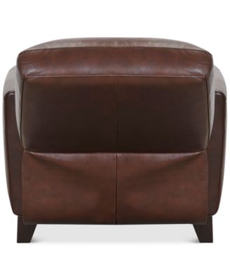Brayna 35" Classic Leather Pushback Recliner, Created for Macy's