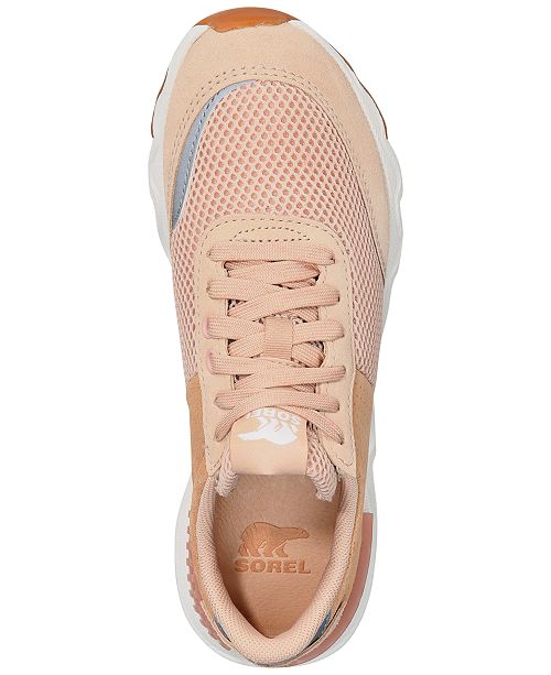 sorel kinetic lace sneaker natural tan