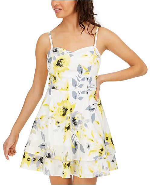 Speechless Juniors Bow Back Fit Flare Dress Reviews Dresses Juniors Macy S