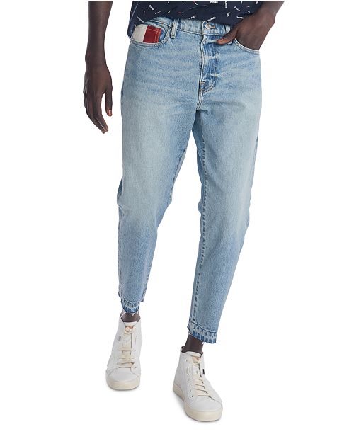 Tommy Hilfiger Men S Athletic Tapered Fit Cropped Stretch Jeans