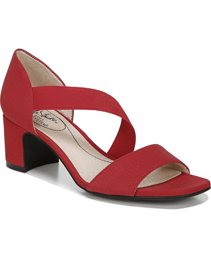 Lifestride red 2025 sandals