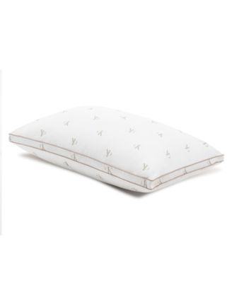 Monogram Logo Medium Support Cotton Pillow, Standard/Queen