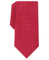 Perry Ellis Men's Wimer Check Tie - Red