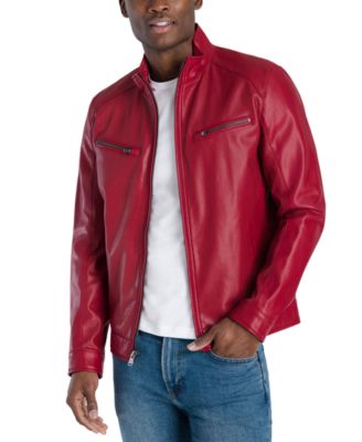 michael kors red jacket macys