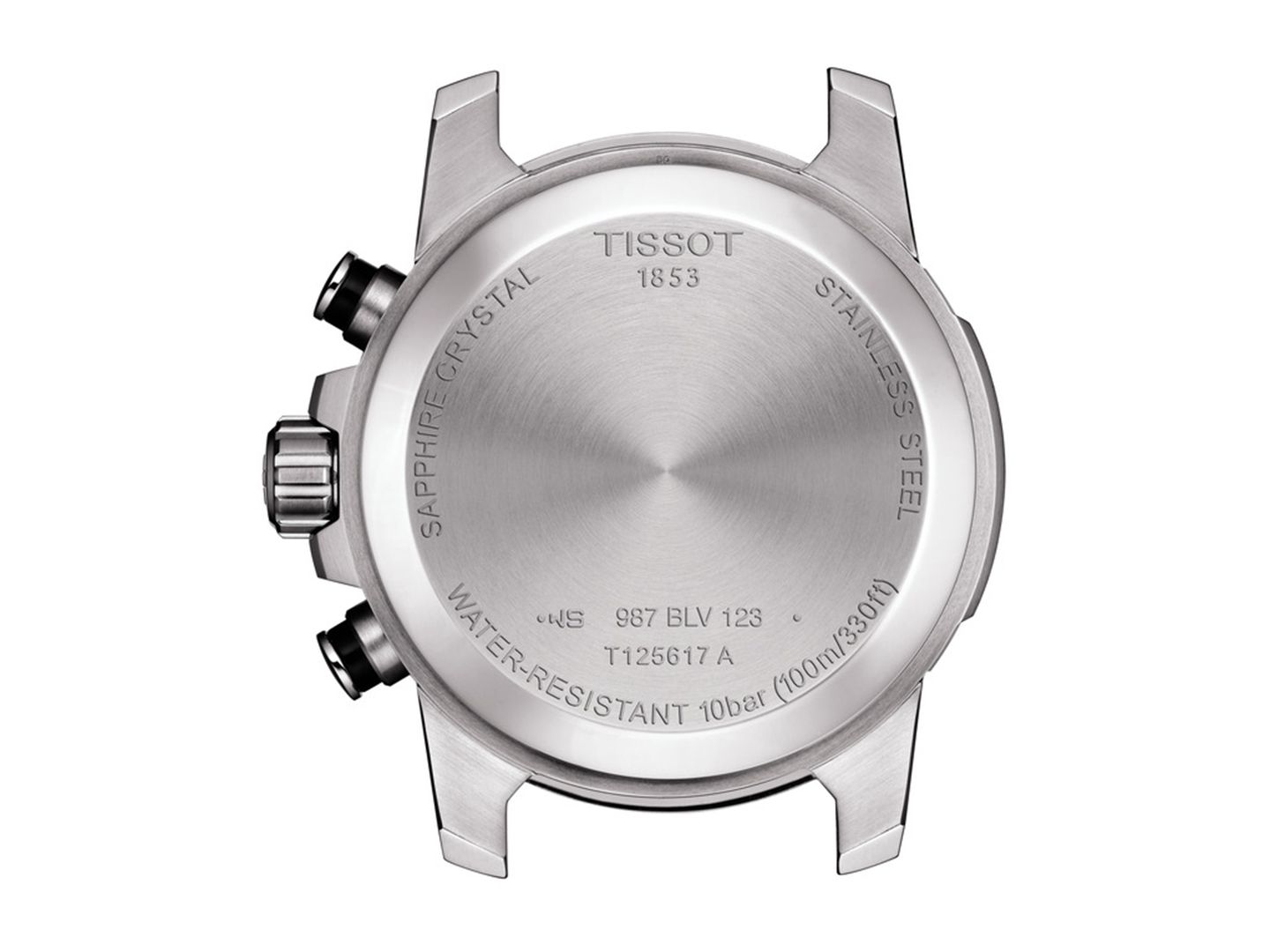 Мужские часы Tissot Swiss Chronograph Supersport T-Sport Black Leather Strap Watch 46mm — фото 4