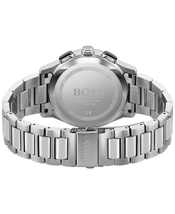 BOSS - Men's Chronograph Peak Stainless Steel Bracelet Watch 44mm