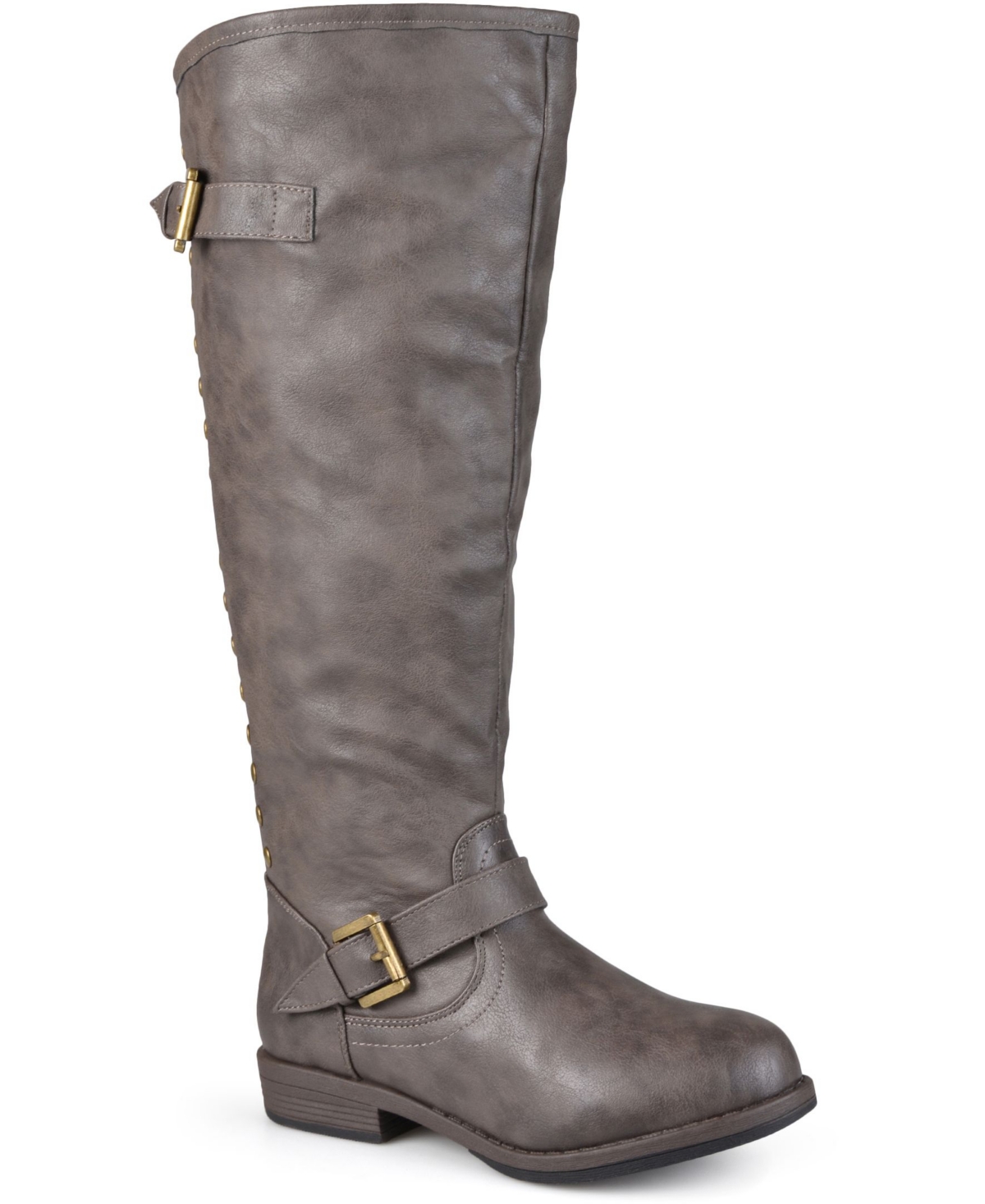 Women's Extra Wide Calf Spokane Studded Boot - Taupe