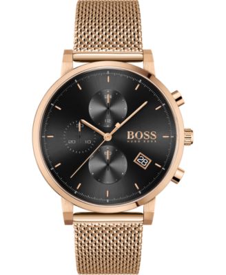 gold boss watch men's