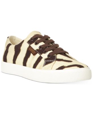 Lauren Ralph Lauren - Jaycee Zebra Canvas Sneakers