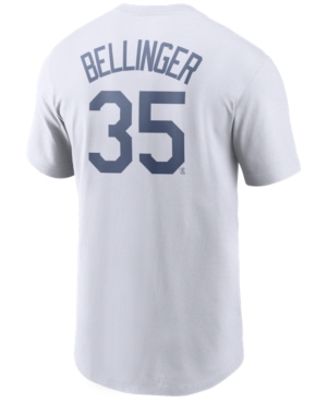 NIKE MEN'S CODY BELLINGER LOS ANGELES DODGERS NAME AND NUMBER PLAYER T-SHIRT