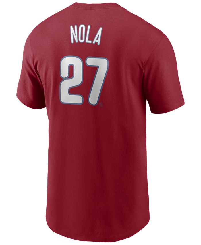 Nike Men's Aaron Nola Philadelphia Phillies Name and Number Player T-Shirt  - Macy's