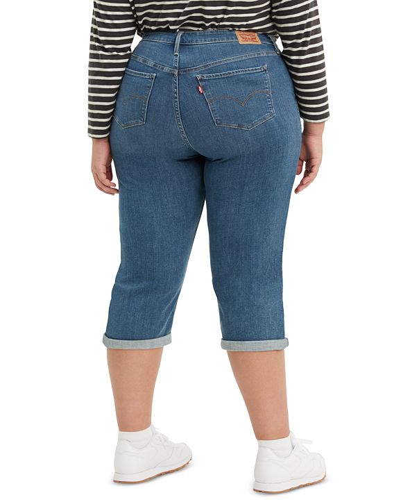 levi capri jeans plus size