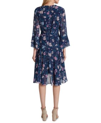 Tahari ASL Floral-Print Wrap Dress
