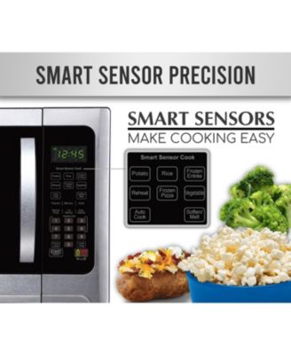 Professional FMO12AHTBKE&nbsp;1.2 Cu. Ft. 1100-Watt Microwave Oven with Sensor Cooking, Stainless Steel/Black Body Wrap