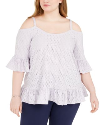 michael kors plus size tops macy's