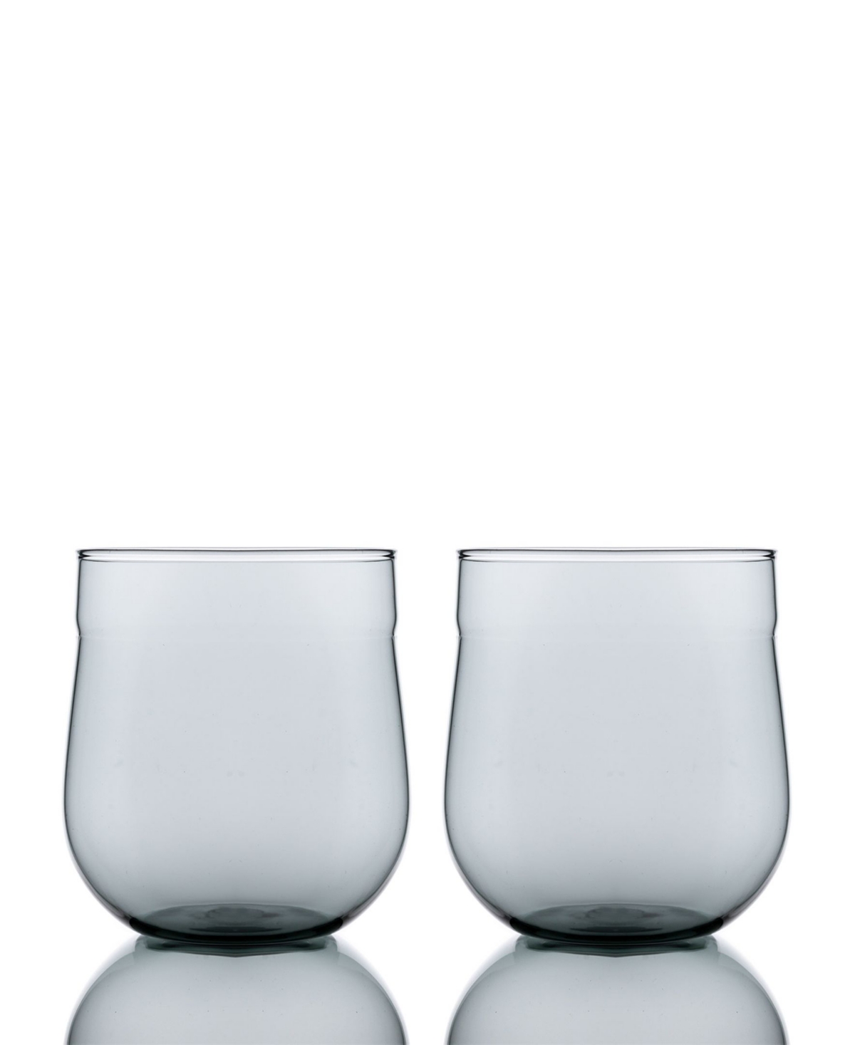 Bomshbee Angle Bell Double Old Fashioned Glasses - Set of 2