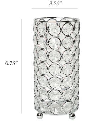 Elipse Crystal Decorative Flower Vase, Candle Holder, Wedding Centerpiece