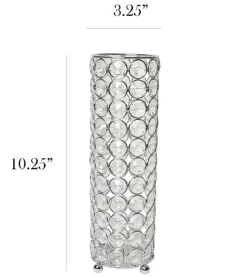 Elipse Crystal Decorative Flower Vase, Candle Holder, Wedding Centerpiece