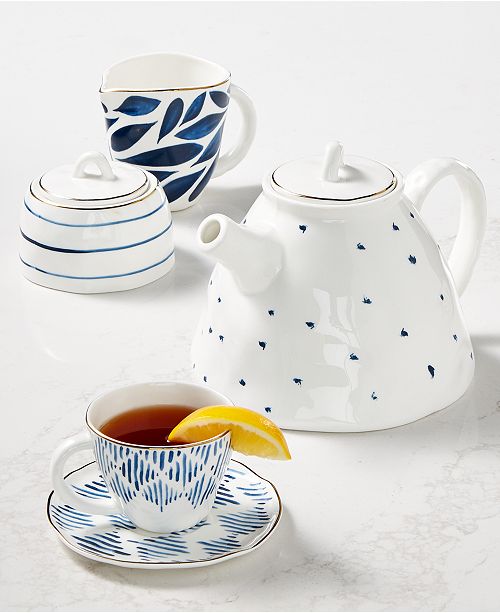 Lenox Blue Bay Dessert Collection & Reviews Dinnerware Dining Macy's