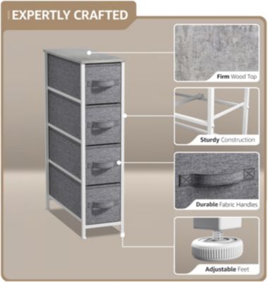 Narrow 4 Drawers Dresser