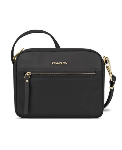Женская сумка Travelon Anti-Theft Addison Small Crossbody, цвет: Чёрный
