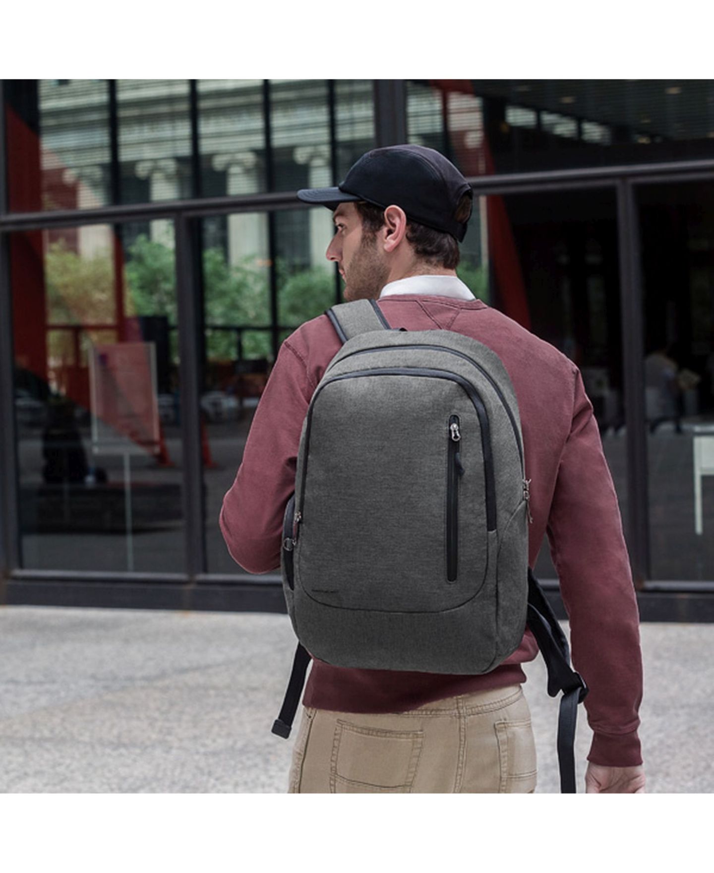 Рюкзак Travelon Anti-Theft Urban Laptop, цвет: Сланцевый — фото 11