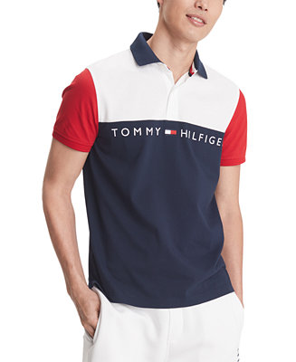 Tommy Hilfiger Men's Turner Logo Graphic Polo, Created for Macy's - Macy's