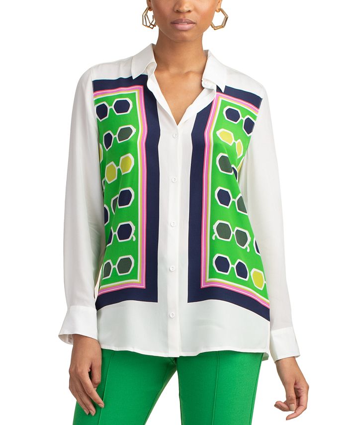 trina turk silk blouse