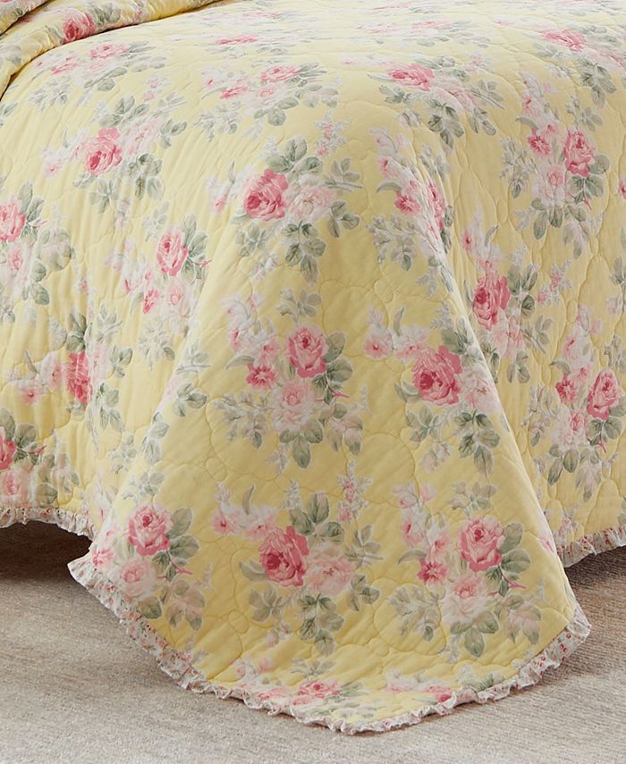 Laura Ashley Melany Ruffled Twin Quilt & Reviews Quilts & Bedspreads
