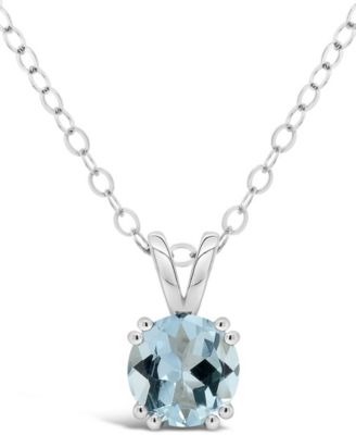 macys aquamarine necklace