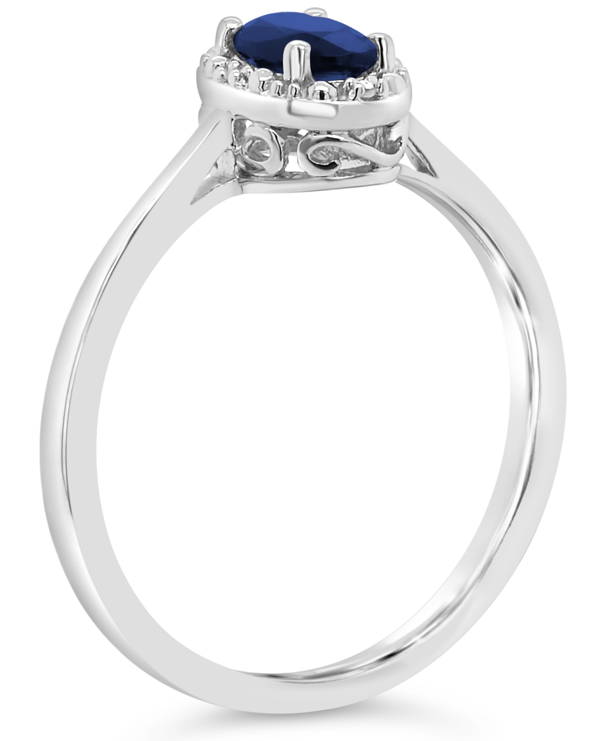 (5/8 ct. t.w.) and Diamond Accent Ring in Sterling Silver (Also in Ruby) - Sapphire