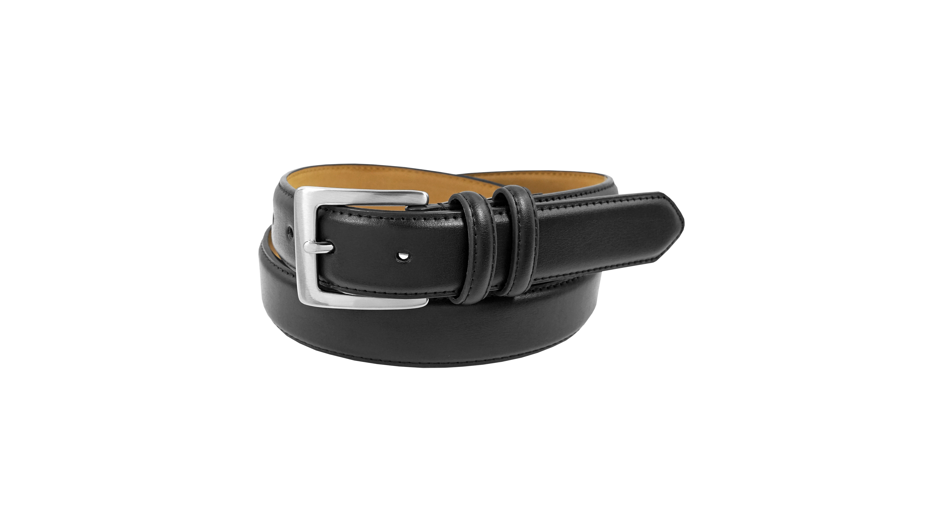 Status Men's Top Grain Leather Dress Belt