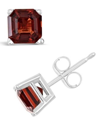 Macy's - Gemstone Stud Earrings in Sterling Silver