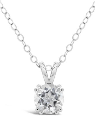 Gemstone Pendant Necklace in Sterling Silver