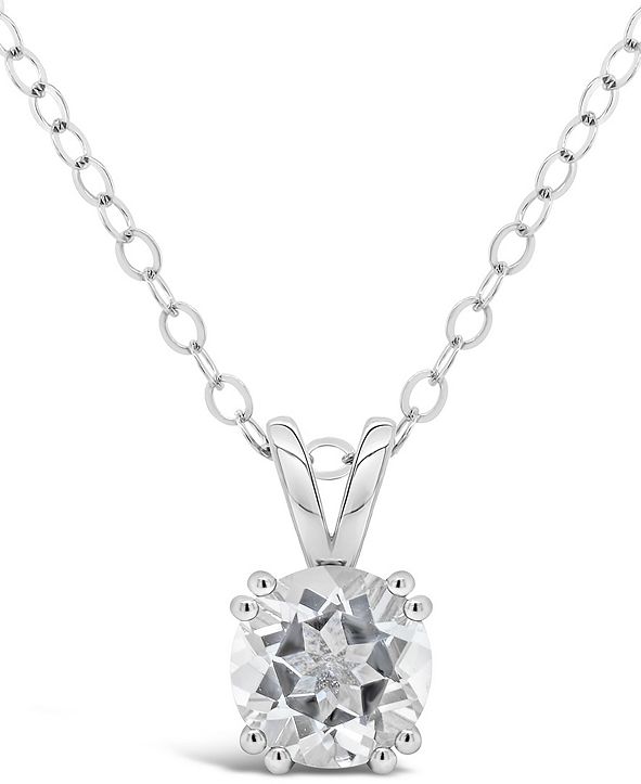 silver necklace macy's