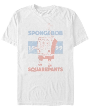 Fifth Sun Men's Spongebob 1999 Short Sleeve Crew T-shirt In White