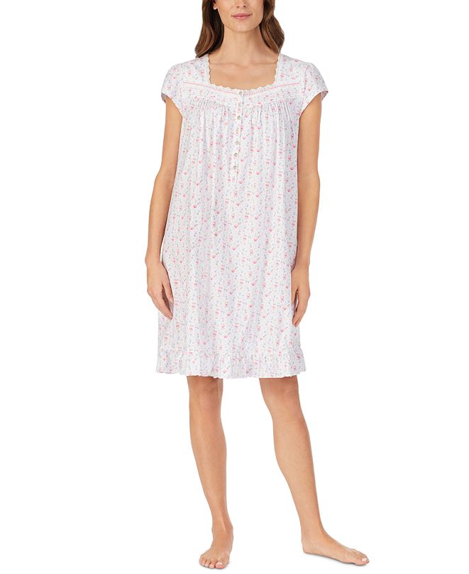 Eileen West Cotton FloralPrint Nightgown &amp; Reviews Bras