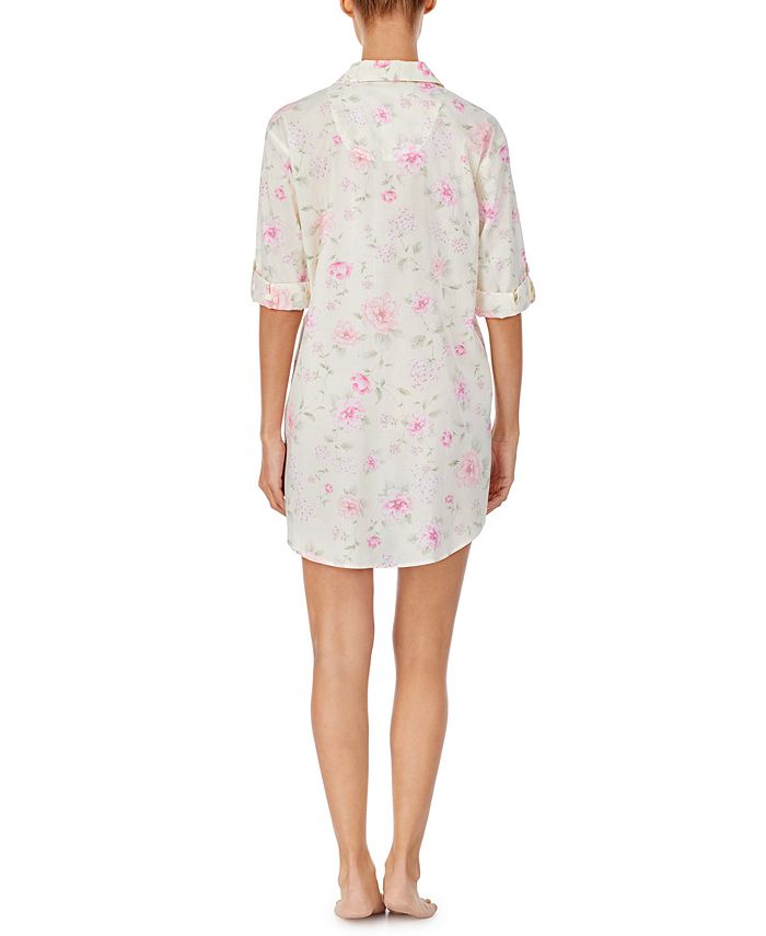 Lauren Ralph Lauren Floral-Print Sleep Shirt Nightgown & Reviews - Bras ...
