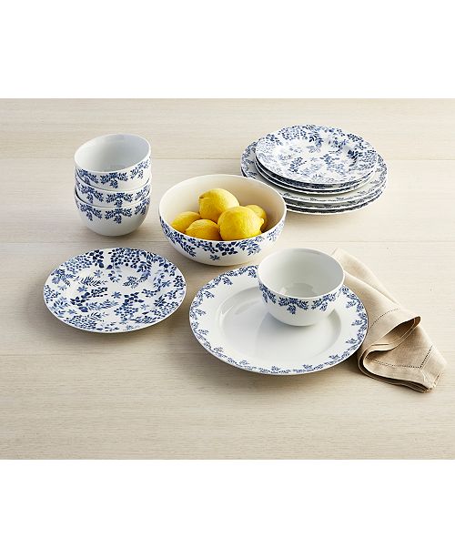 Martha Stewart Collection English Garden 12 Pc Dinnerware Set