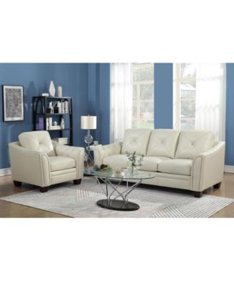 Jaira Tufted Leather Club Chair