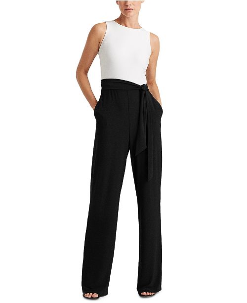 Two Tone Jersey Jumpsuit